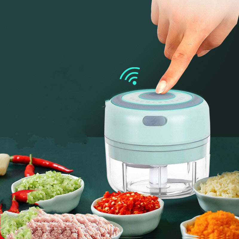 USB Rechargeable Electric Garlic Chopper - Mini Food Processor for Garlic, Ginger & Vegetables