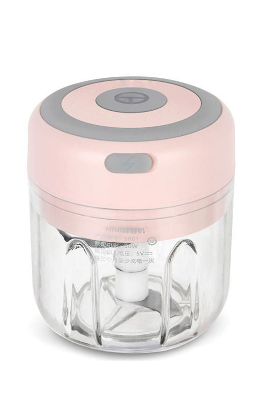 USB Rechargeable Electric Garlic Chopper - Mini Food Processor for Garlic, Ginger & Vegetables