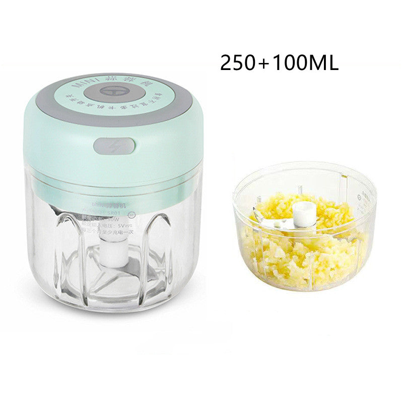 USB Rechargeable Electric Garlic Chopper - Mini Food Processor for Garlic, Ginger & Vegetables