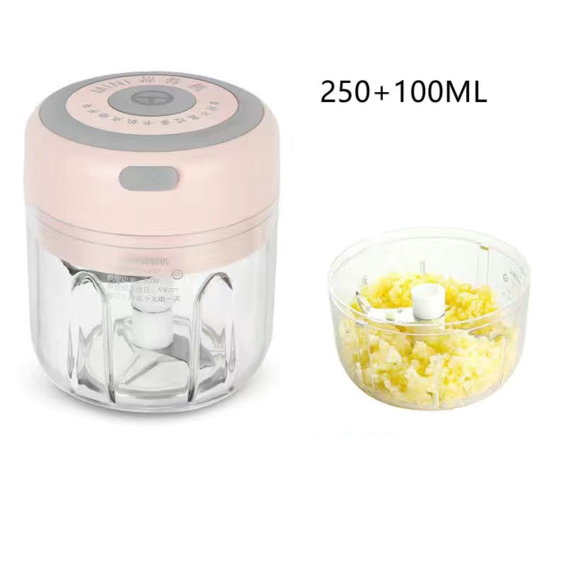 USB Rechargeable Electric Garlic Chopper - Mini Food Processor for Garlic, Ginger & Vegetables